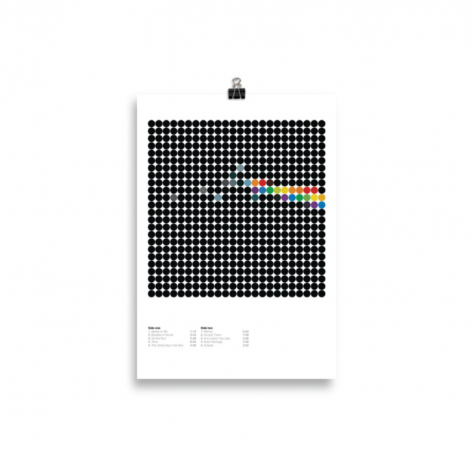 Pink Floyd Poster For Home Decor Gift – Dark Side Of The Moon Luxury Dots 4