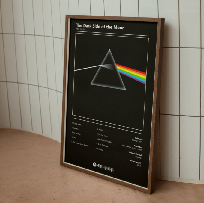 Pink Floyd Poster For Home Decor Gift – Dark Side Of The Moon Rock Music 2