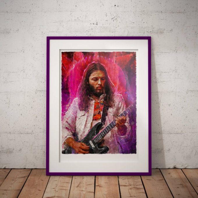 Pink Floyd Poster For Home Decor Gift – David Gilmour Pink Floyd Features 5