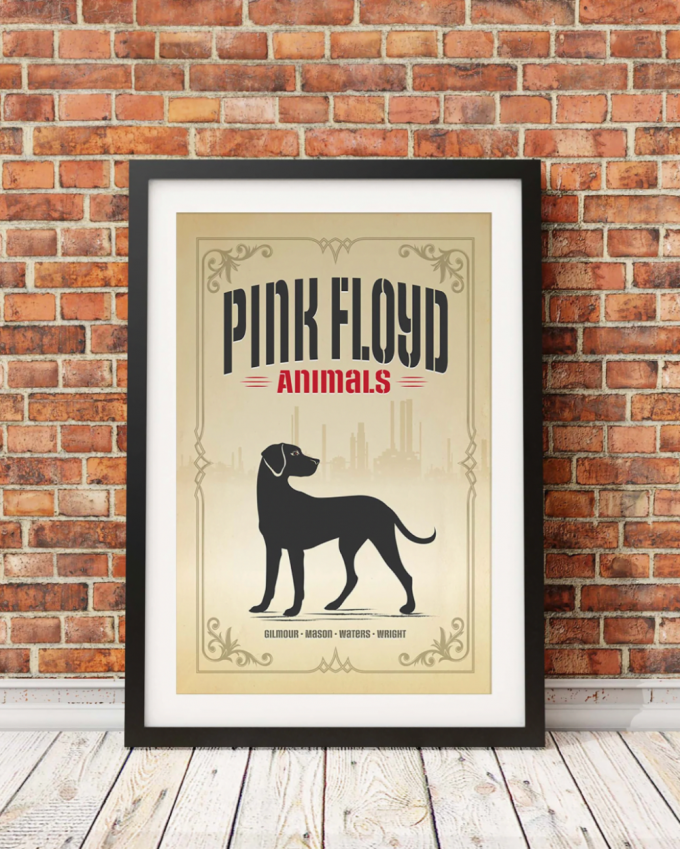 Pink Floyd Poster For Home Decor Gift – Dogs Animals Album 2