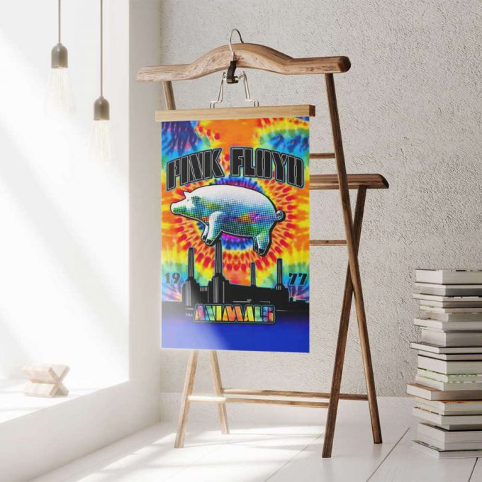 Pink Floyd Poster For Home Decor Gift For Home Decor Gift – Animals 1977 Tiedye 3