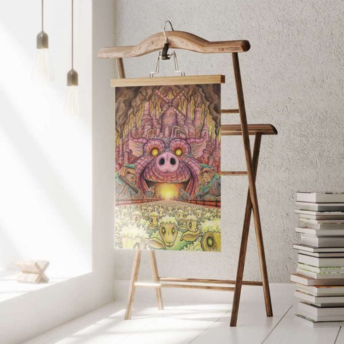 Pink Floyd Poster For Home Decor Gift For Home Decor Gift – Animals Farm Tribute Painting 2