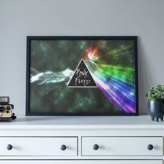 Pink Floyd Poster For Home Decor Gift For Home Decor Gift – Dark Side Of Moon Galaxy Green 2