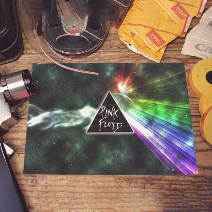 Pink Floyd Poster For Home Decor Gift For Home Decor Gift – Dark Side Of Moon Galaxy Green 3