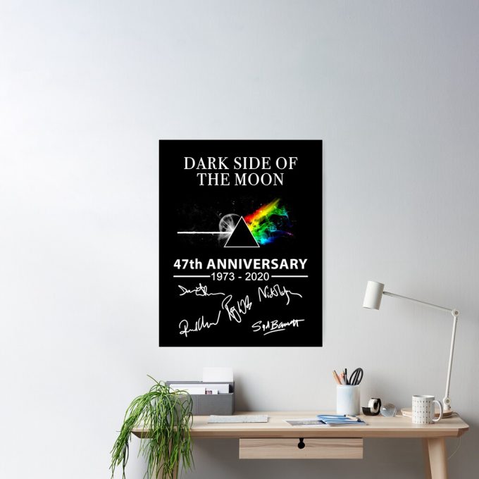 Pink Floyd Poster For Home Decor Gift For Home Decor Gift – Dark Side Of The Moon 47Th Anniversary 3