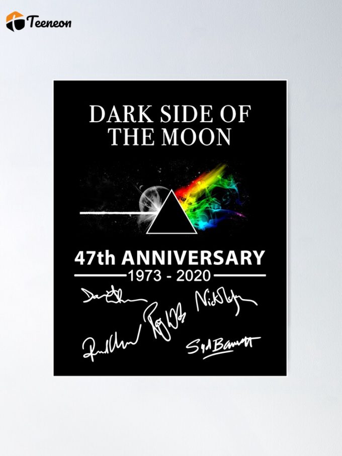 Pink Floyd Poster For Home Decor Gift For Home Decor Gift – Dark Side Of The Moon 47Th Anniversary 1