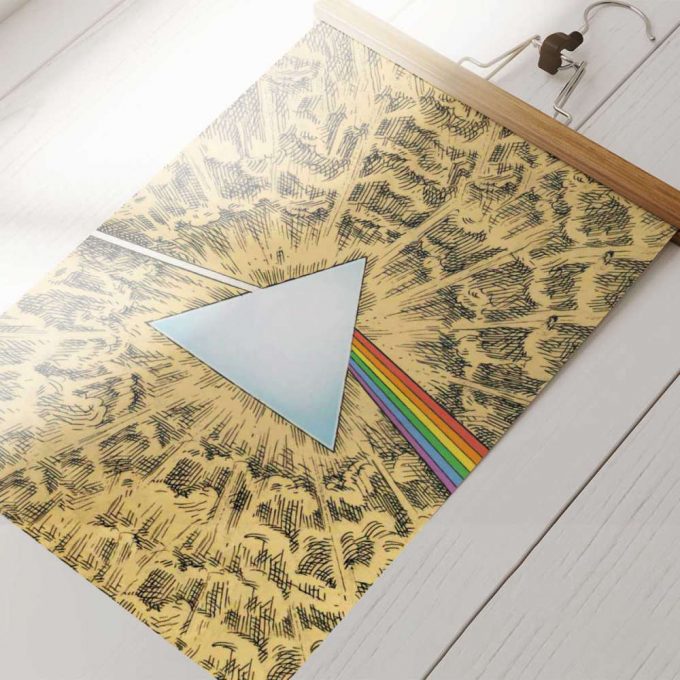 Pink Floyd Poster For Home Decor Gift For Home Decor Gift – Dark Side Of The Moon Cartoon Style 3