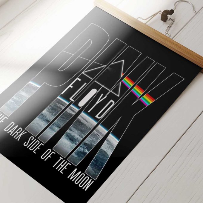 Pink Floyd Poster For Home Decor Gift For Home Decor Gift – Dark Side Of The Moon Pink Floyd Rainbow Prism 2