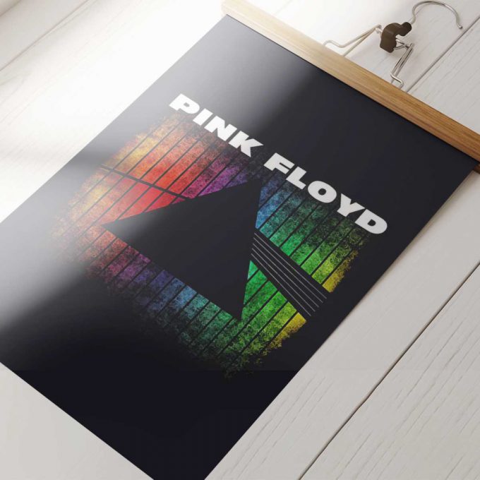 Pink Floyd Poster For Home Decor Gift For Home Decor Gift – Dark Side Of The Moon Prism Rainbow Gradient 2