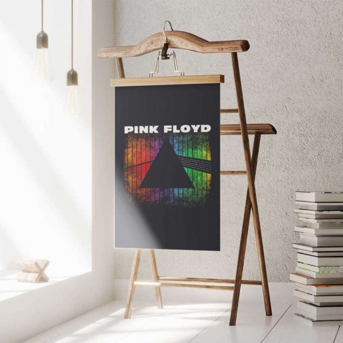 Pink Floyd Poster For Home Decor Gift For Home Decor Gift – Dark Side Of The Moon Prism Rainbow Gradient 3