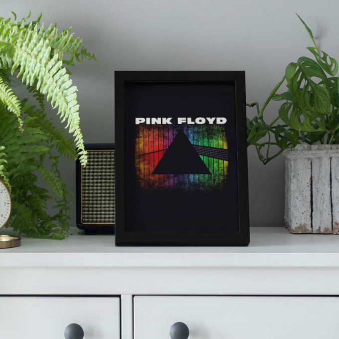 Pink Floyd Poster For Home Decor Gift For Home Decor Gift – Dark Side Of The Moon Prism Rainbow Gradient 5