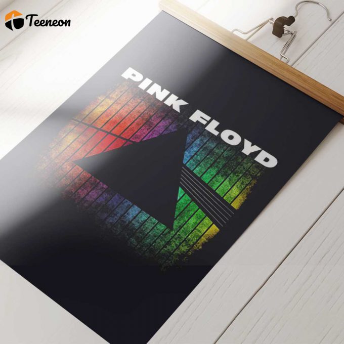 Pink Floyd Poster For Home Decor Gift For Home Decor Gift – Dark Side Of The Moon Prism Rainbow Gradient 1