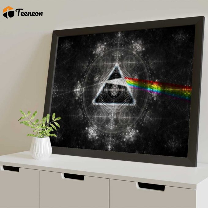 Pink Floyd Poster For Home Decor Gift For Home Decor Gift – Dark Side Of The Moon Psychedelic Art 1