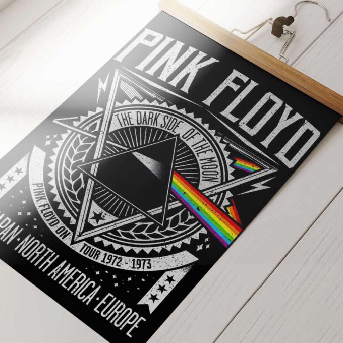 Pink Floyd Poster For Home Decor Gift For Home Decor Gift – Dark Side Of The Moon Tour 1972 Emp Original 2