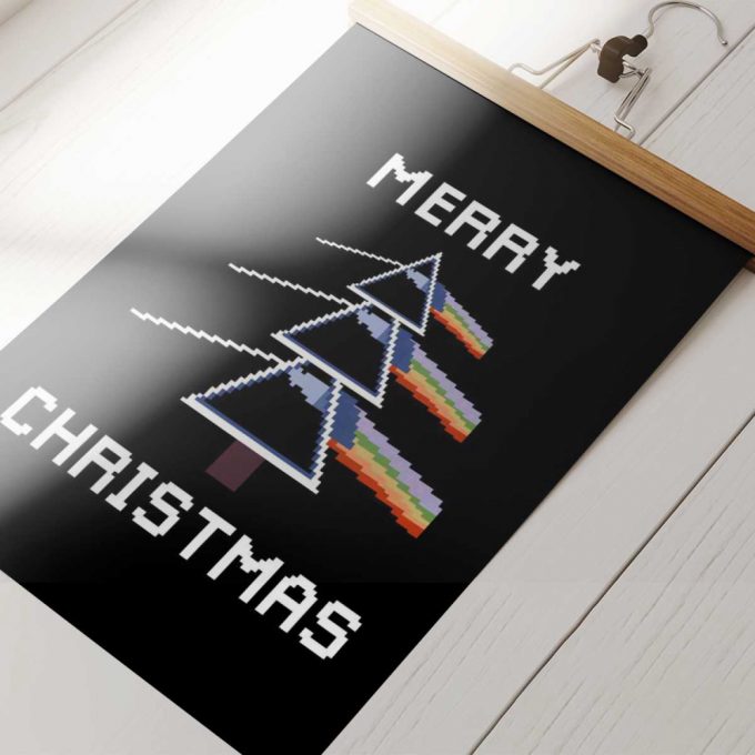 Pink Floyd Poster For Home Decor Gift For Home Decor Gift – Dark Side Of The Moon Xmas Tree 2