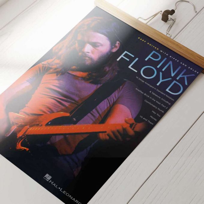 Pink Floyd Poster For Home Decor Gift For Home Decor Gift – David Gilmour Easy Guitar With Riffs And Solos 3