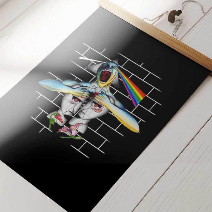 Pink Floyd Poster For Home Decor Gift For Home Decor Gift – Division Bell Meets The Dark Side Of The Wall 3