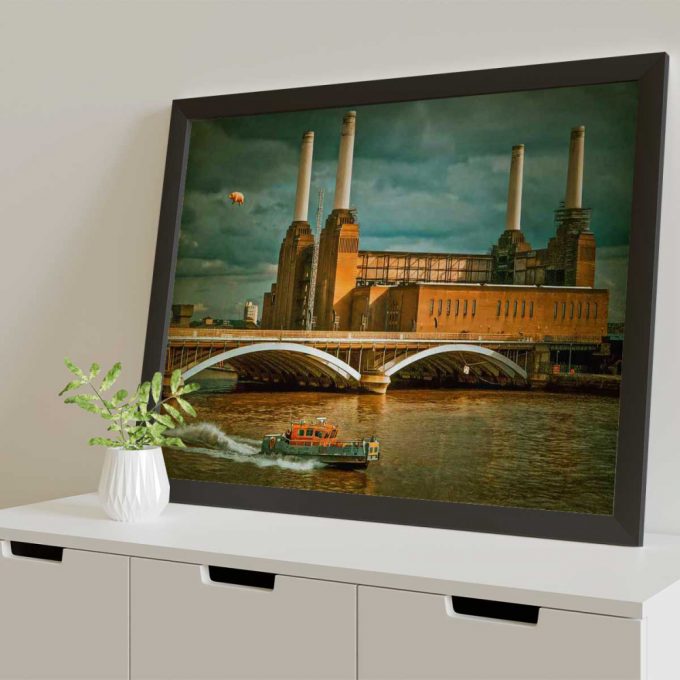 Pink Floyd Poster For Home Decor Gift For Home Decor Gift – Flying Pig At Battersea Power Station 2