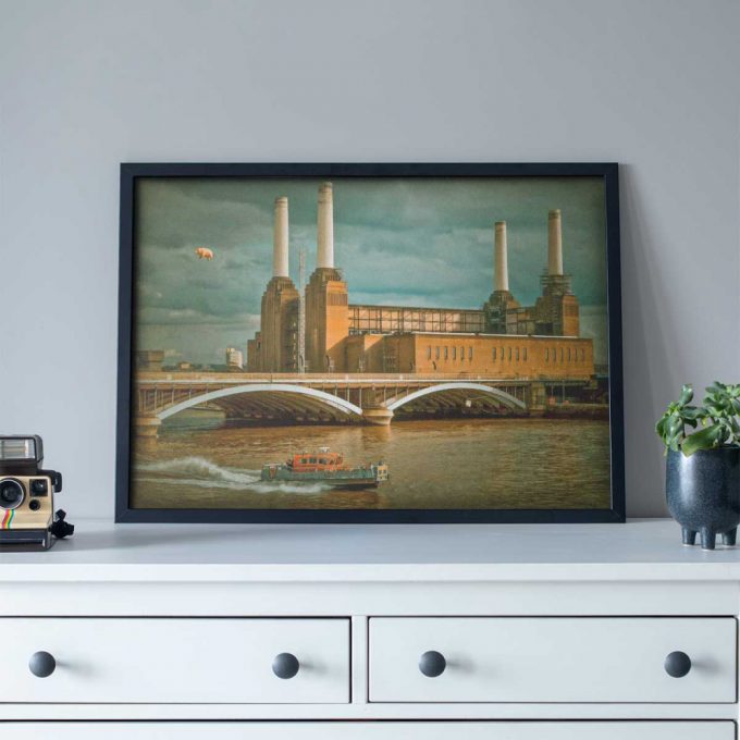 Pink Floyd Poster For Home Decor Gift For Home Decor Gift – Flying Pig At Battersea Power Station 3