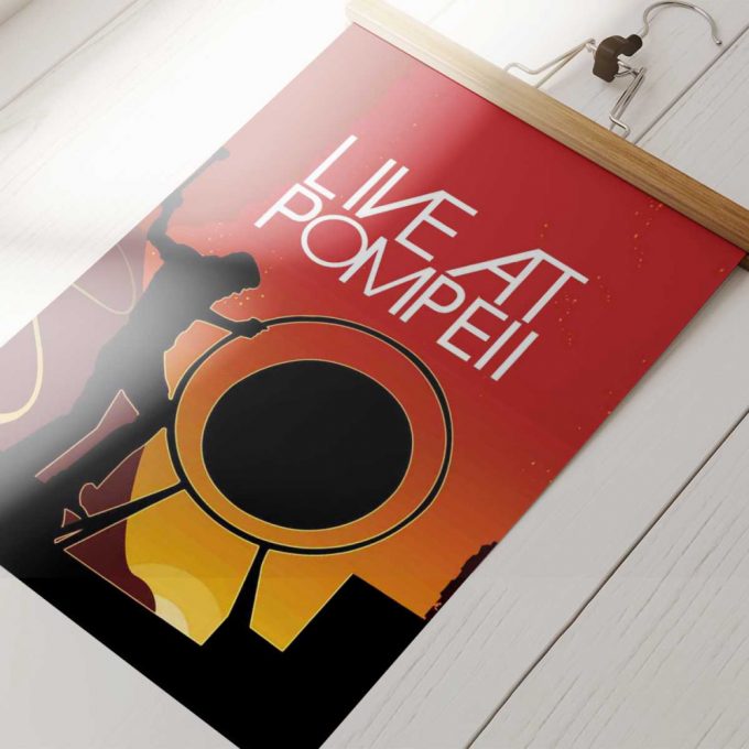 Pink Floyd Poster For Home Decor Gift For Home Decor Gift – Live At Pompeii 2