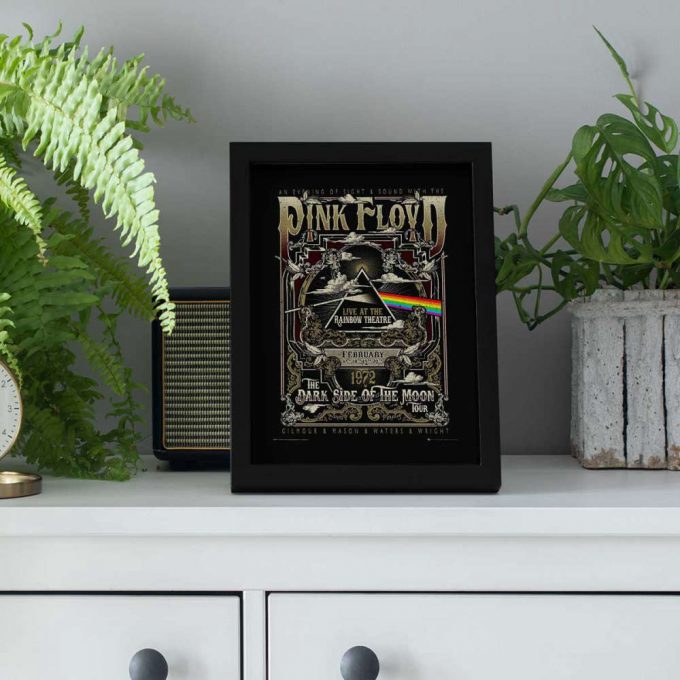 Pink Floyd Poster For Home Decor Gift For Home Decor Gift – Live At Rainbow Theatre 1972 Pink Floyd Tdsotm Tour 5