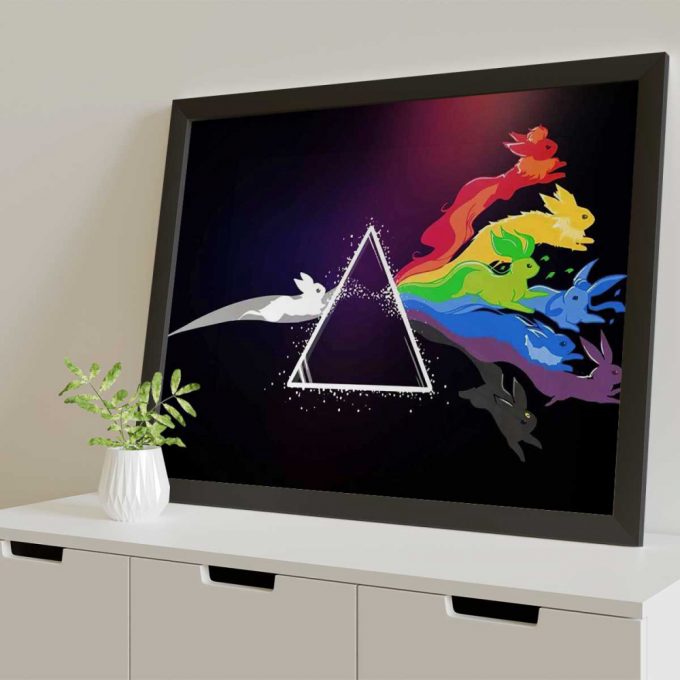 Pink Floyd Poster For Home Decor Gift For Home Decor Gift – Run Rabbit Run Dark Side Of The Moon Pokemon 2