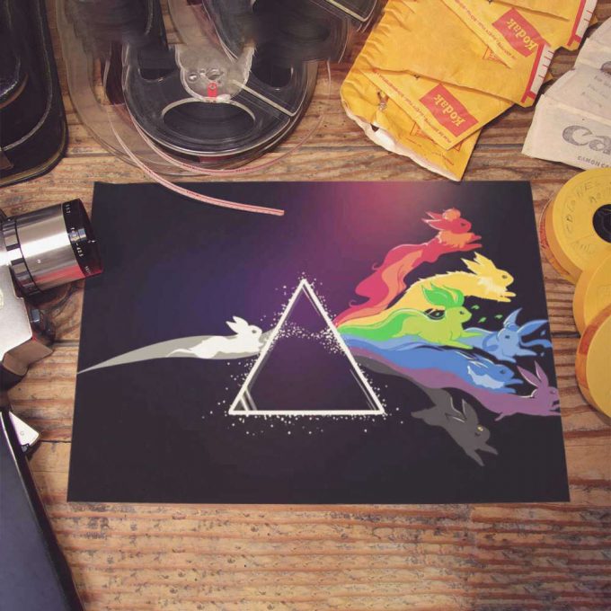 Pink Floyd Poster For Home Decor Gift For Home Decor Gift – Run Rabbit Run Dark Side Of The Moon Pokemon 4