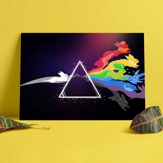 Pink Floyd Poster For Home Decor Gift For Home Decor Gift – Run Rabbit Run Dark Side Of The Moon Pokemon 5