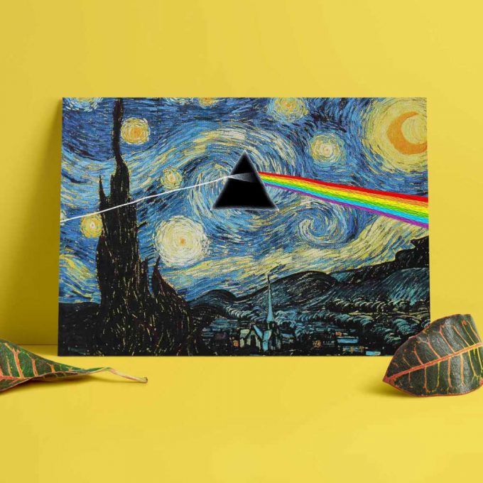 Pink Floyd Poster For Home Decor Gift For Home Decor Gift – Starry Night Dark Side Of The Moon Van Gogh 4