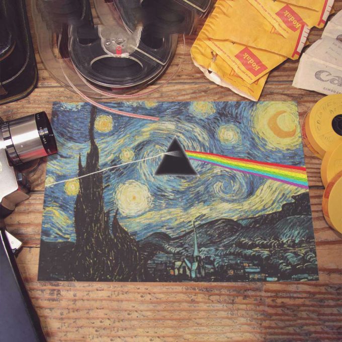 Pink Floyd Poster For Home Decor Gift For Home Decor Gift – Starry Night Dark Side Of The Moon Van Gogh 5