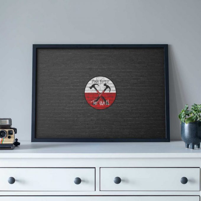 Pink Floyd Poster For Home Decor Gift For Home Decor Gift – The Wall Emblem On Brick Background 4