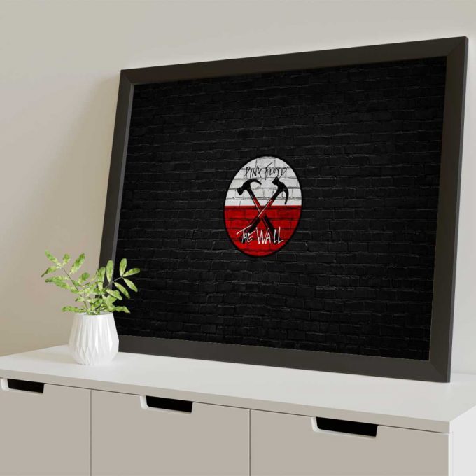 Pink Floyd Poster For Home Decor Gift For Home Decor Gift – The Wall Emblem On Brick Background 5