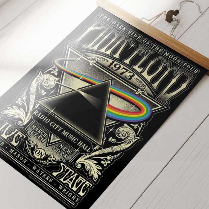 Pink Floyd Poster For Home Decor Gift For Home Decor Gift – Tour 1973 Radio City Music Hall Concert New York 2