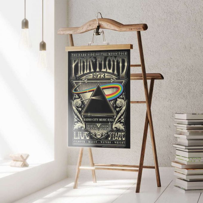 Pink Floyd Poster For Home Decor Gift For Home Decor Gift – Tour 1973 Radio City Music Hall Concert New York 3