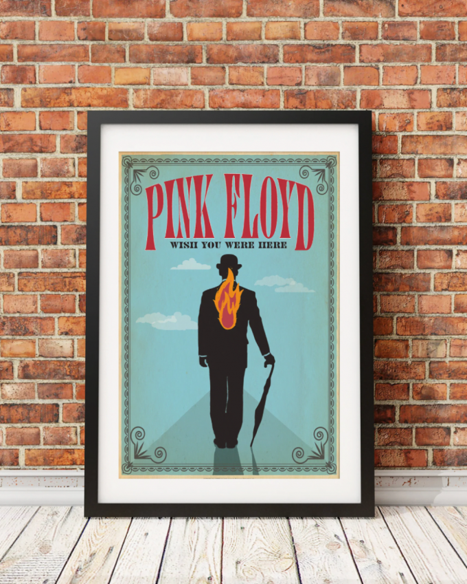 Pink Floyd Poster For Home Decor Gift – Gentleman Wish You Were Here 1975 Albums 2