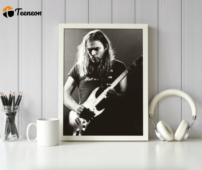 Pink Floyd Poster For Home Decor Gift – Gilmour At Earls Court With The Black Strat 1973 1