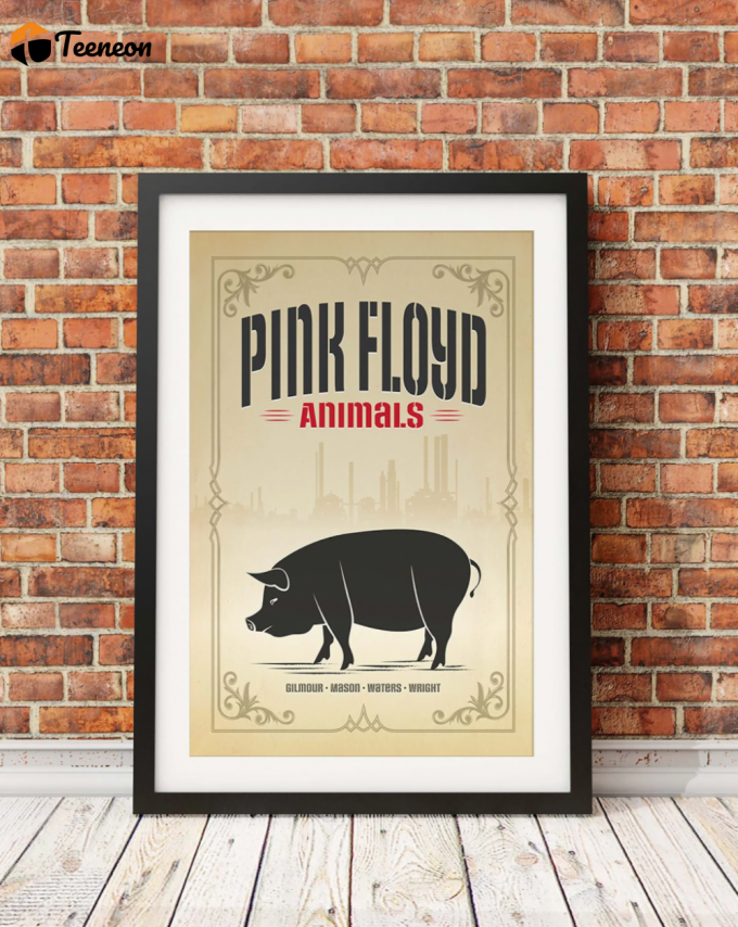 Pink Floyd Poster For Home Decor Gift – Pigs On The Wing Animals Album 1