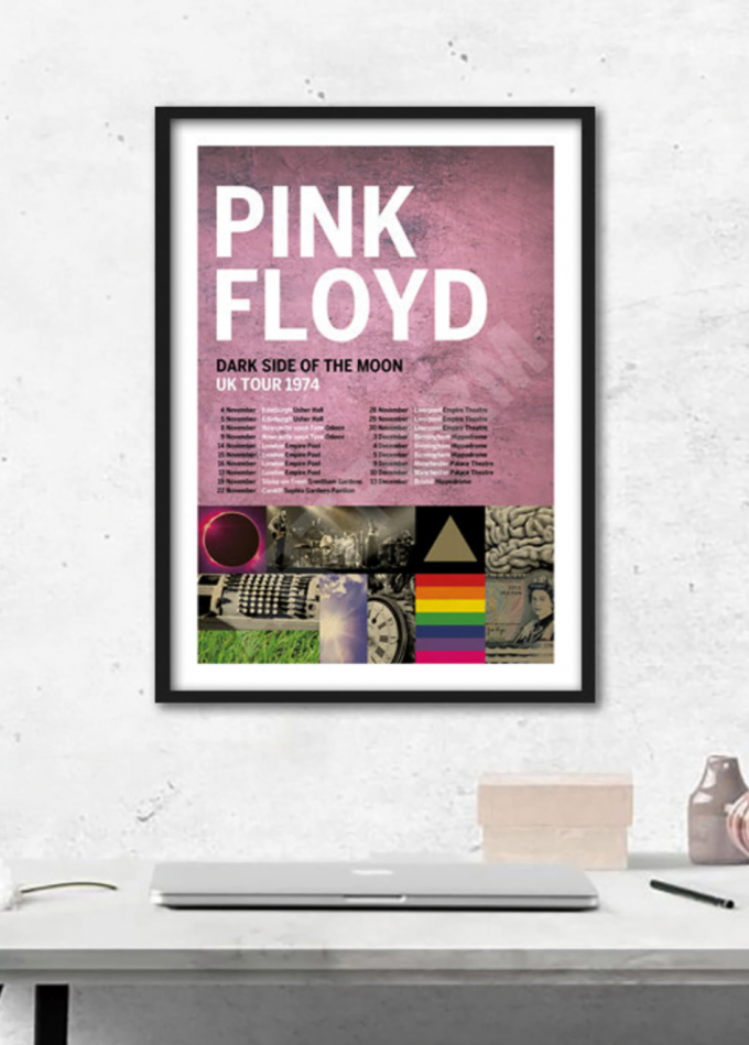 Pink Floyd Poster For Home Decor Gift – Pink Floyd Reimagined 1974 Uk Tour 4