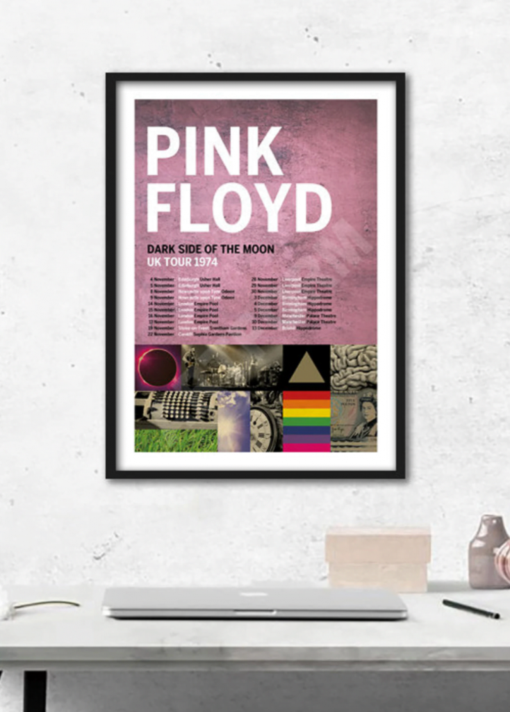 Pink Floyd Poster For Home Decor Gift – Pink Floyd Reimagined 1974 Uk Tour 11