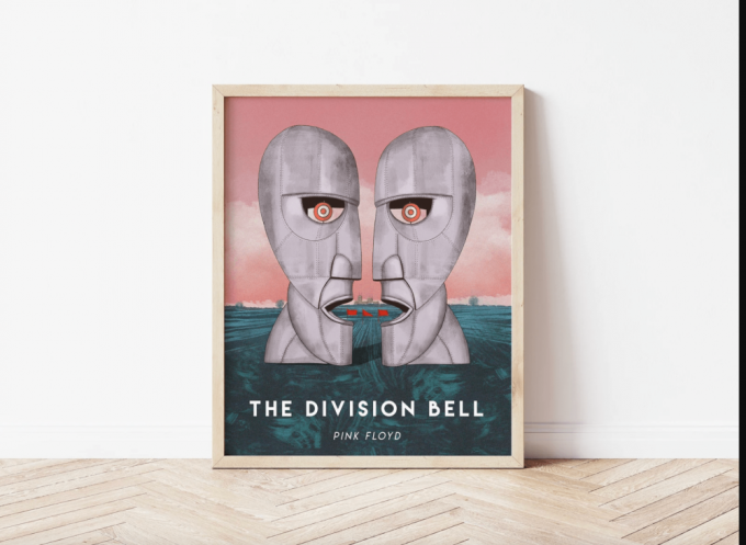 Pink Floyd Poster For Home Decor Gift – The Division Bell Illustration 2