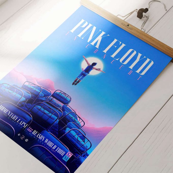 Pink Floyd Poster For Home Decor Gift – The Momentary Lapse Of Reason Tour 4