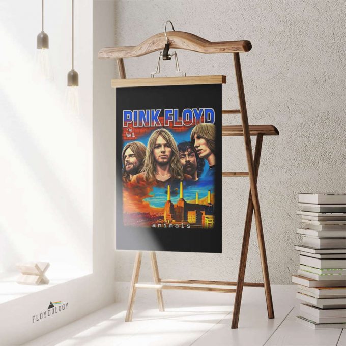 Pink Floyd Poster For Home Decor Gift – The Wall Animals Painting 3