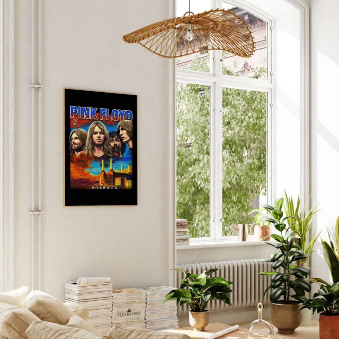 Pink Floyd Poster For Home Decor Gift – The Wall Animals Painting 7