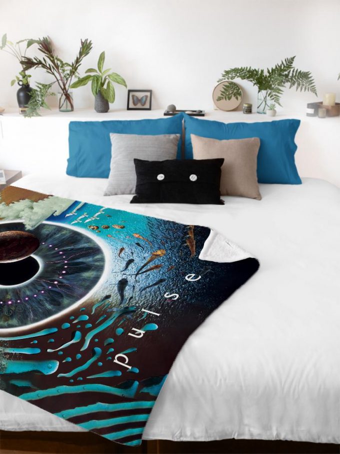 Pink Floyd Pulse Poster For Home Decor Gift For Home Decor Gift Velveteen Plush Blanket 2