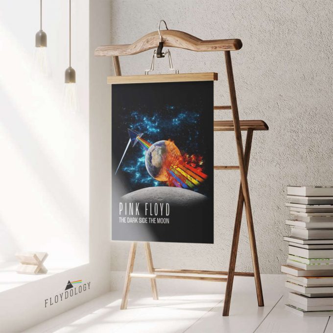 Pink Floyd Rainbow Attack Earth The Dark Side Of The Moon Poster For Home Decor Gift For Home Decor Gift 3