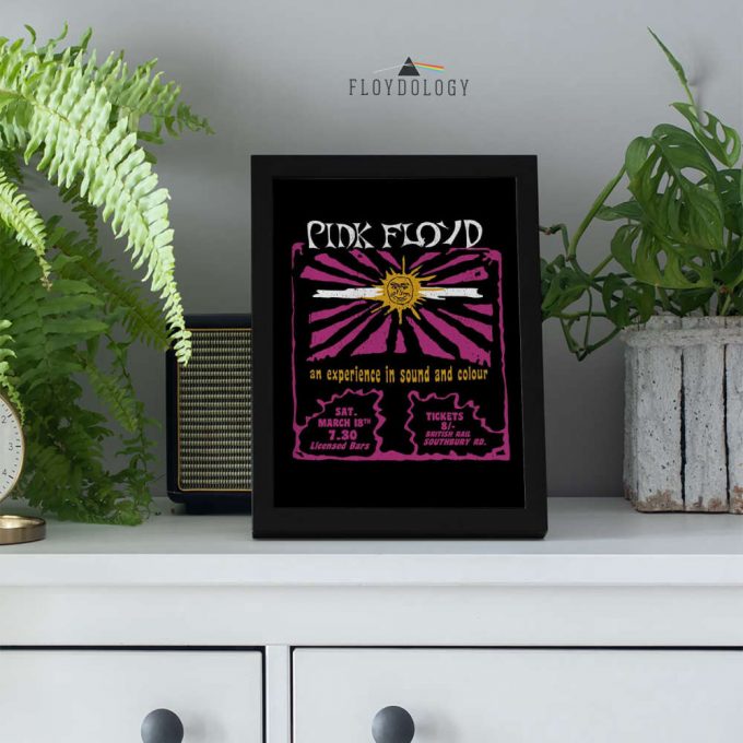 Pink Floyd Sound And Colour March 18Th Tour Poster For Home Decor Gift For Home Decor Gift 2