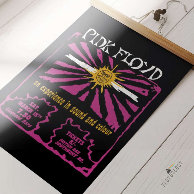 Pink Floyd Sound And Colour March 18Th Tour Poster For Home Decor Gift For Home Decor Gift 4