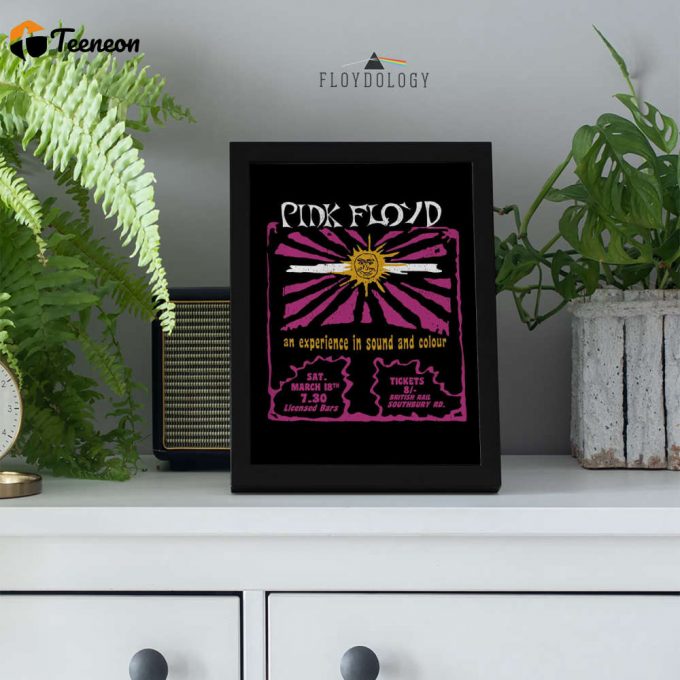 Pink Floyd Sound And Colour March 18Th Tour Poster For Home Decor Gift For Home Decor Gift 1