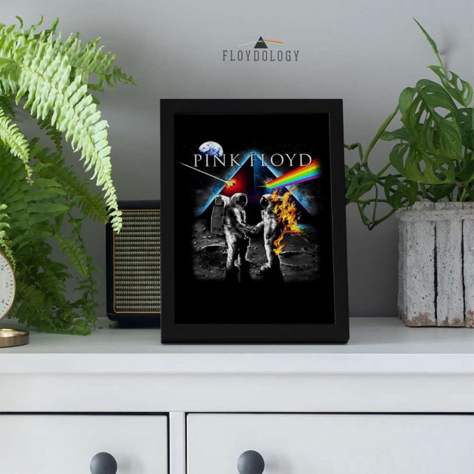 Pink Floyd Wish You Were Here Dsotm Astronaut Handshake Poster For Home Decor Gift For Home Decor Gift 3