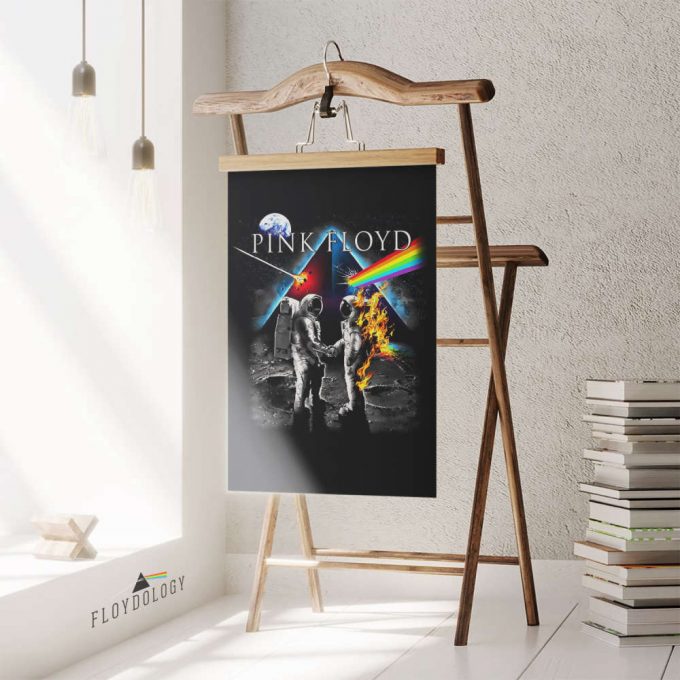 Pink Floyd Wish You Were Here Dsotm Astronaut Handshake Poster For Home Decor Gift For Home Decor Gift 5